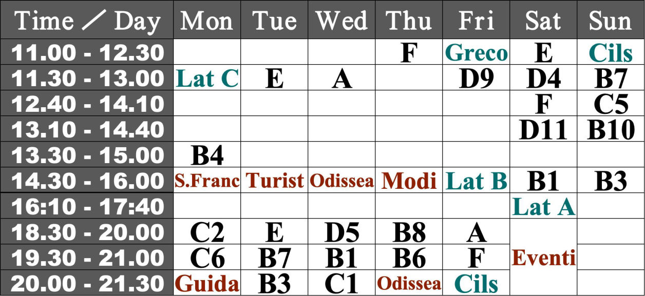Italian language Class Tokyo