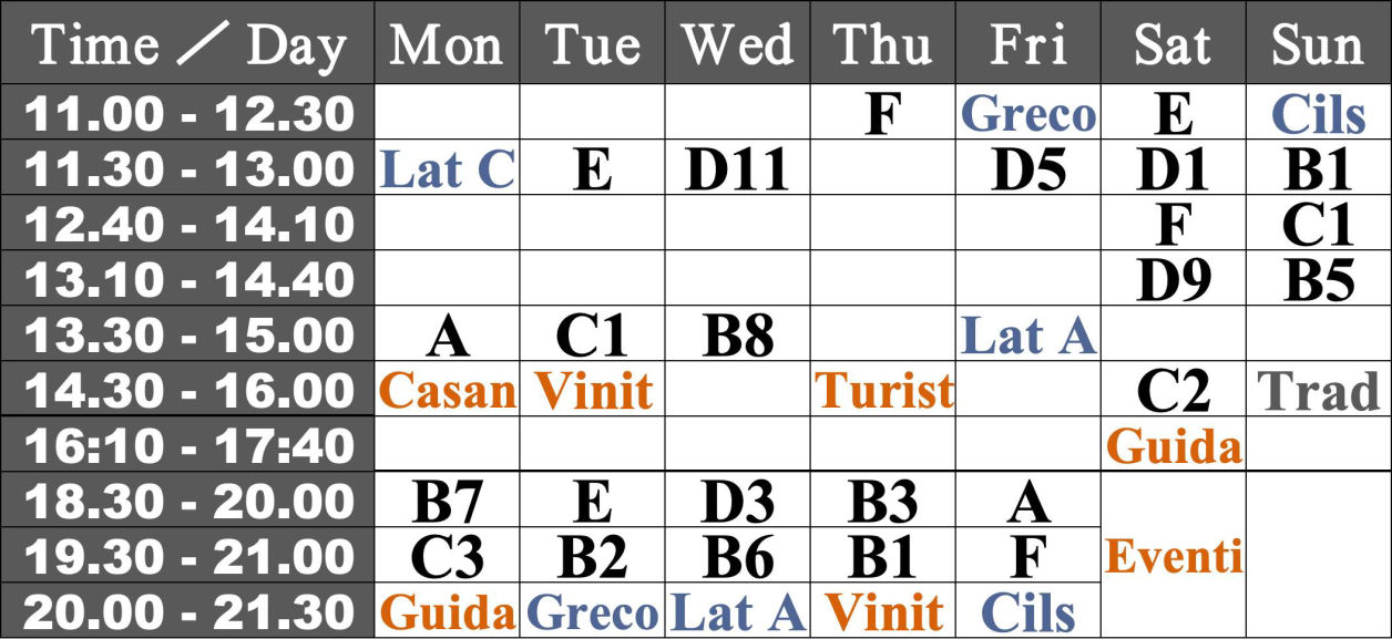 Italian language Class Tokyo