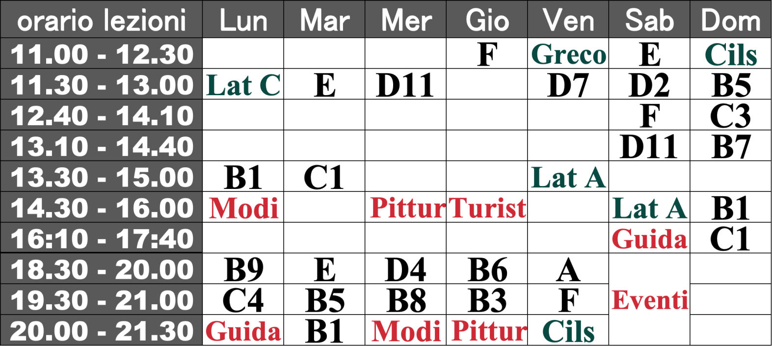 Classi di lingua italiana a Tokyo