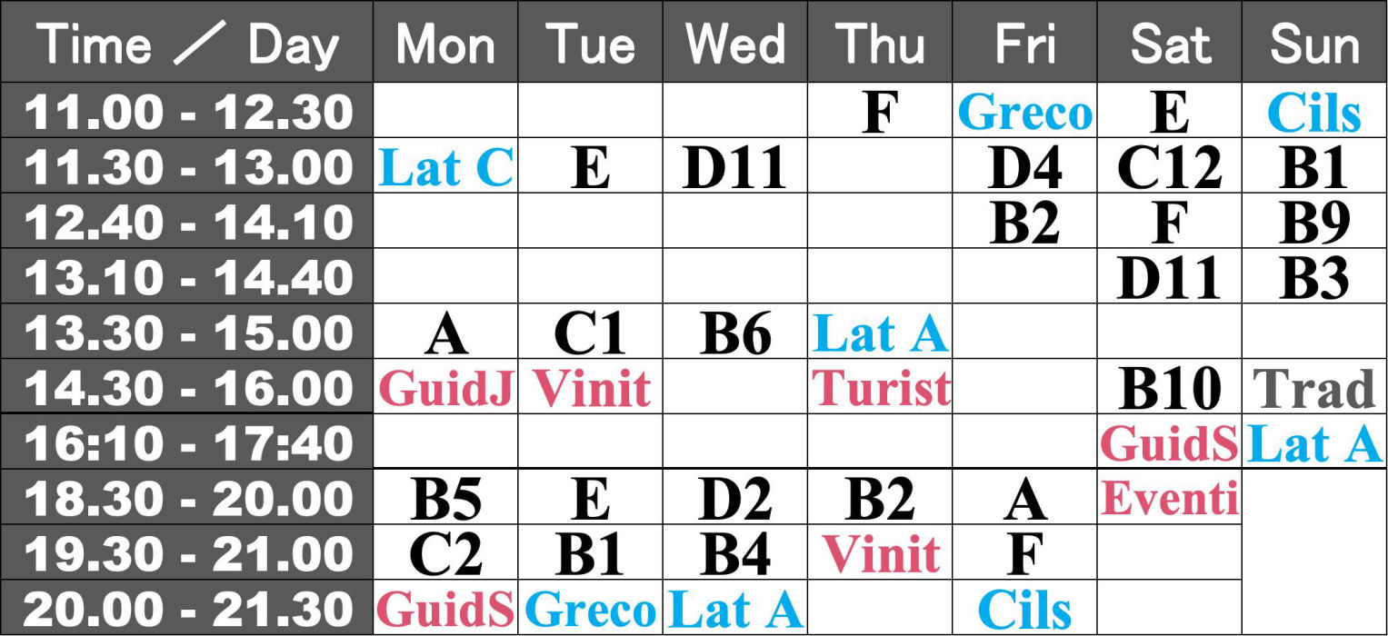 Italian language Class Tokyo